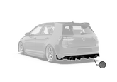 Robot Craftsman Volkswagen Golf / GTI MK7.5 Rear Diffuser (Mk7.5 Only)